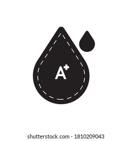 blood, flat solid health icon 