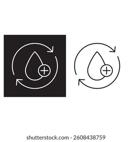 Blood Flow icon, Optimizing Blood Flow for Better Health, The Science of Healthy Circulation, sheet