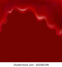blood flowing, in motion, blood trickling down, isolated vector