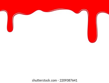 Blood frame background. free space for text. Blank. Blood frame for Halloween day.
