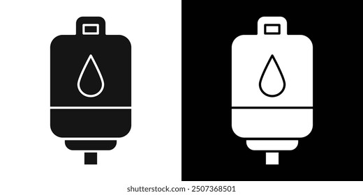 blood glucose icon flat line symbol set.