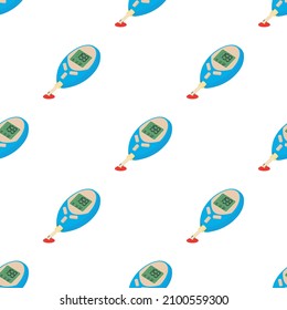 Blutzucker-Messgerät Muster nahtlose Hintergrund Textur wiederholen Bildschirmhintergrund geometrische Vektorgrafik