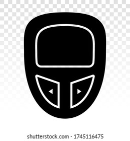 Blood glucose meter test kit / diabetes tester kit flat vector icon for apps and websites