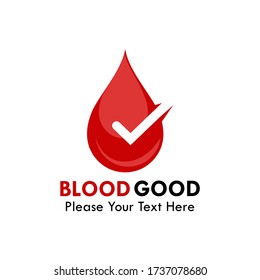 Blood good logo design template illustration. there are blood. this is good for medical