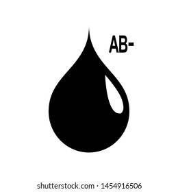 Blood Group Icon. Donor or Blood Type Transfusion Sign, Symbol & Vector. 