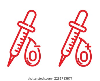 Symbol der Blutgruppe, Symbol der Blutgruppe, Vektordatei