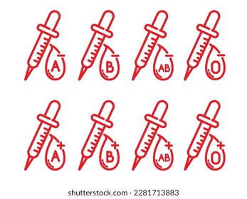 Symbol der Blutgruppe, Symbol der Blutgruppe, Vektordatei