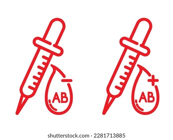 blood group icon, blood group symbol vector file