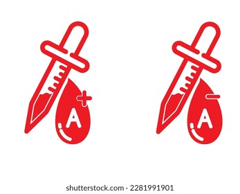 Symbol der Blutgruppe, Symbol der Blutgruppe, Vektordatei