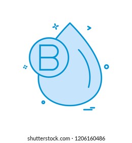 blood group icon vector design