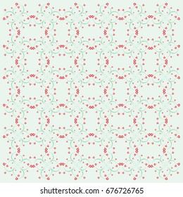 Blood Group, Blood Type, O Negative Floral Plant (The Beauty of Blood Type) Pattern, Texture, Background Vector format