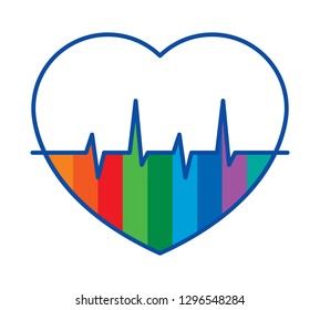 blood and heart rhythm graph