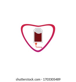blood hemofilia logo templete vector icon illustrations design