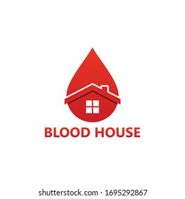Diseño de plantillas de logotipos de casas de sangre