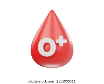 Ilustração de renderização 3d do ícone de sangue