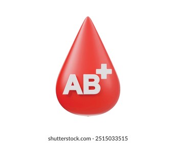 Icono de sangre Ilustración de render 3d
