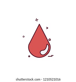Blood icon design vector
