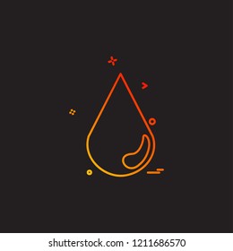 Blood icon design vector