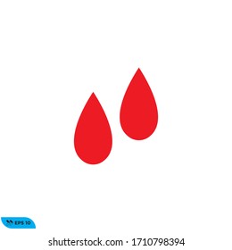 Ilustración vectorial del diseño de iconos de sangre 