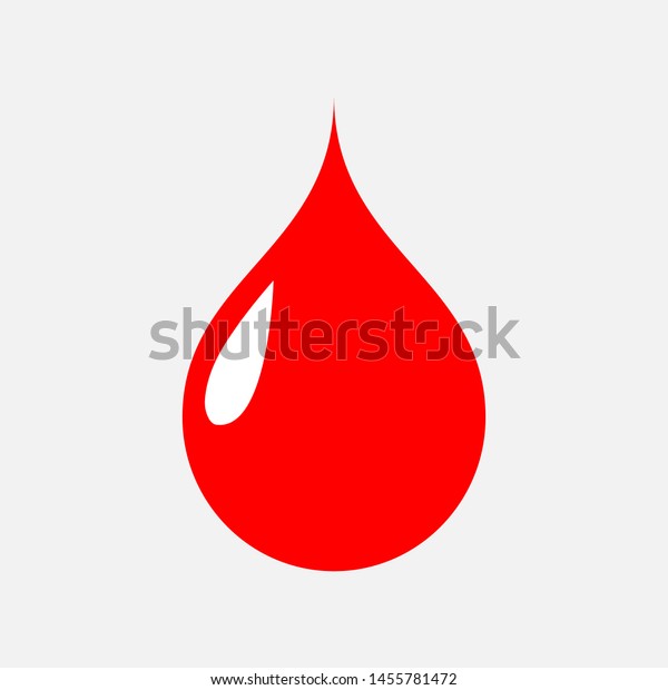 Blood Icon Drop Liquids Illustration Simple Stock Vector (Royalty Free ...