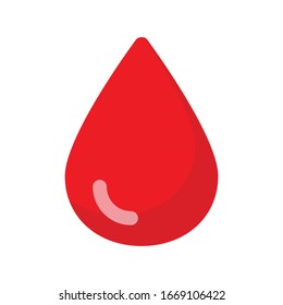 blood Icon Flat Design Illustrator Vector