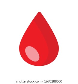 blood Icon Flat Design Illustrator Vector