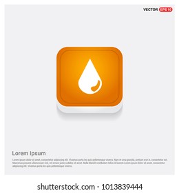 blood icon Orange Abstract Web Button