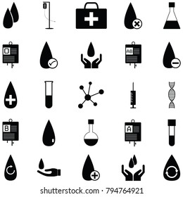 blood icon set