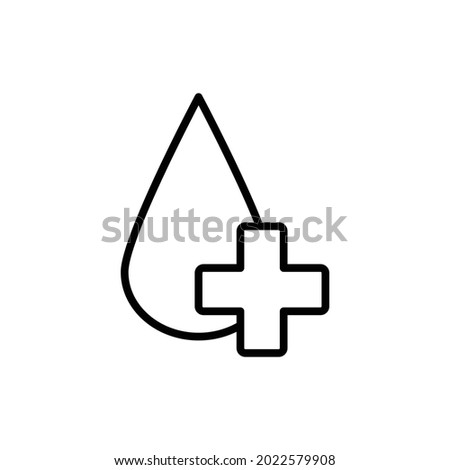 blood icon vector black sign