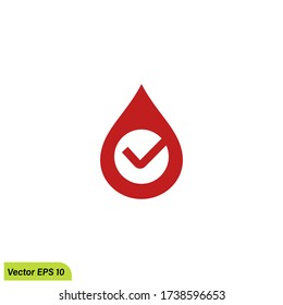 plantilla de logotipo de elemento de diseño de vectores de iconos de sangre