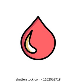 blood icon vector design. icon vector filled outline style