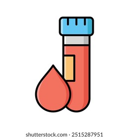 Plantilla de diseño de Vector de icono de sangre simple y limpia