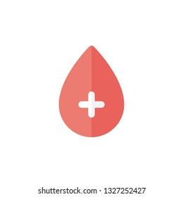 Blood Icon Vector Illustration in Flat Style for Any Purpose
