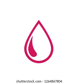 Blood Icon Vector Illustration Logo Template.