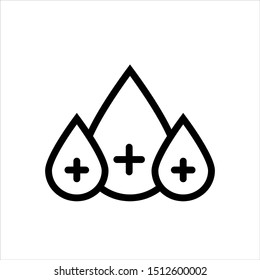 Blood Icon Vector Illustration Logo Template