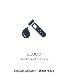 Blood icon vector. Trendy flat blood icon from health and medical collection isolated on white background. Vector illustration can be used for web and mobile graphic design, logo, eps10