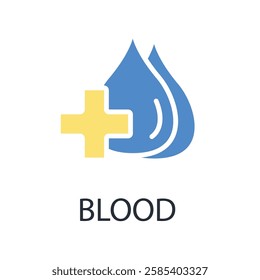 blood icon. vector.Editable stroke.linear style sign for use web design,logo.Symbol illustration.