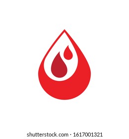Blood illustration logo vector template
