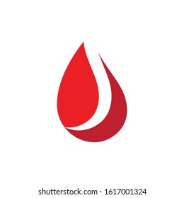 Blood illustration logo vector template
