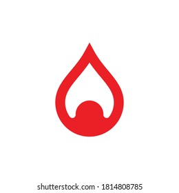 Blood illustration logo vector template