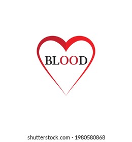 Diseño de plantillas vectoriales de logotipo de ilustración de sangre