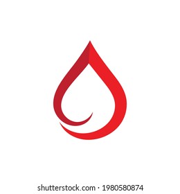 Diseño de plantillas vectoriales de logotipo de ilustración de sangre
