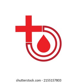 Diseño de plantillas vectoriales de logotipo de ilustración de sangre