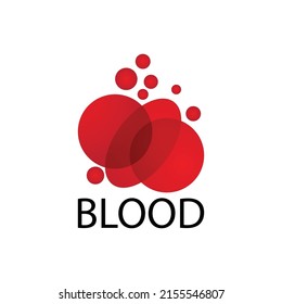 Blood illustration logo vector template design