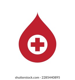 Blood illustration logo vector template design
