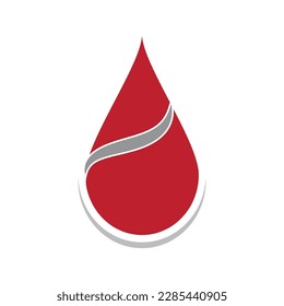 Blood illustration logo vector template design
