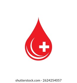 Blood illustration logo vector template