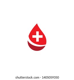 Blood ilustration logo vector template