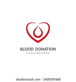 Blood ilustration logo vector template