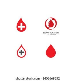 Blood ilustration logo vector template